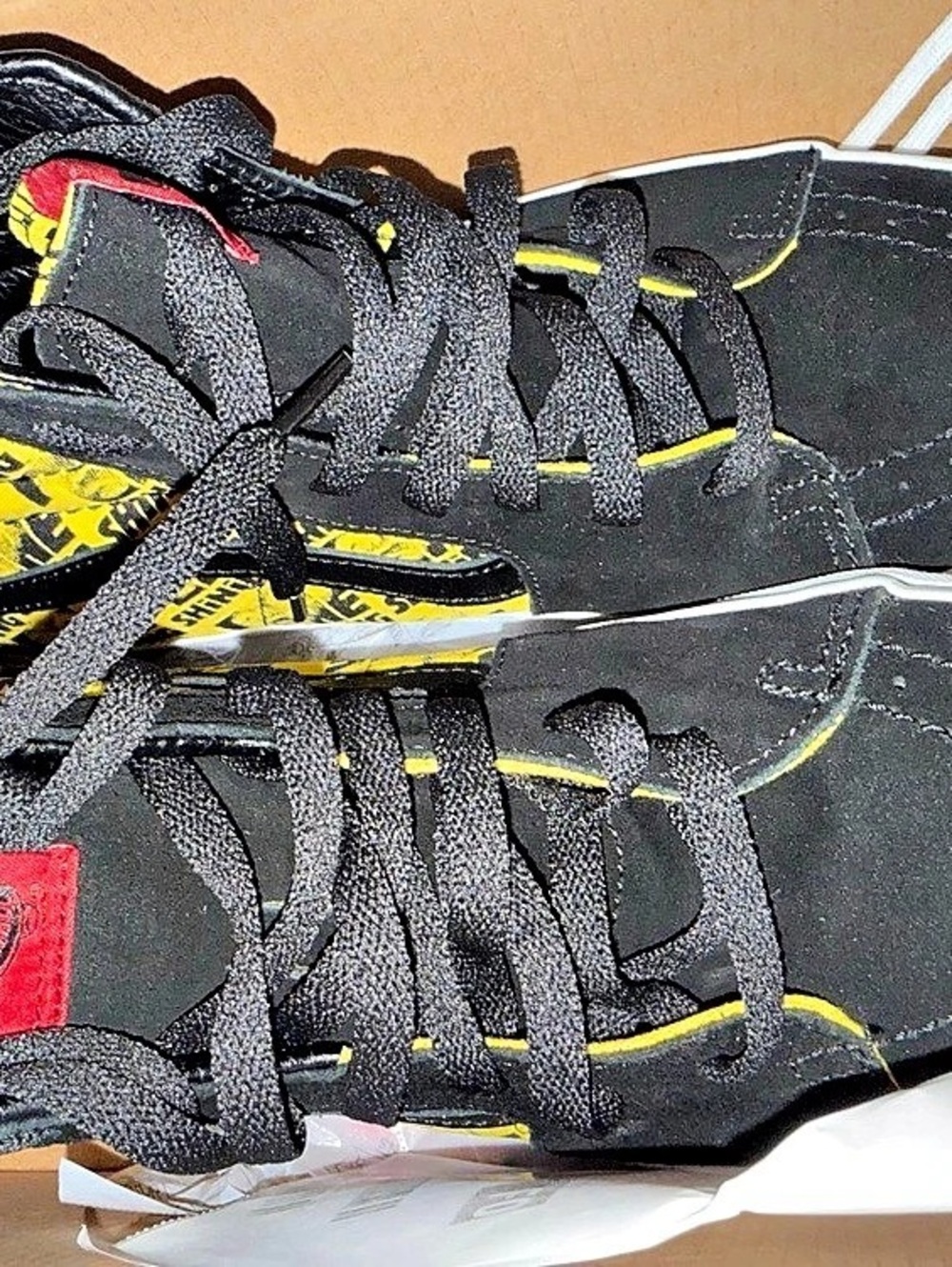 Vans x Horror Sk8-Hi The Shining Sneakers Black & Yellow